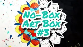 Equilibrium Mandala using Derwent Line Painters No-Box Art Box #3