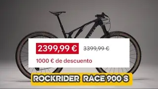 Bicicleta MTB RACE 900 S Rockrider full carb&oacute;n doble suspensi&oacute;n AXS ruedas carbono #ciclismo #bike 