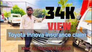 Toyota Innova Crysta | Front Accident | King Automobile Dewas | Innova Car Restoration | Innova car