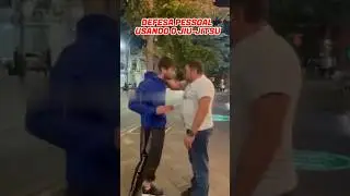 Defesa pessoal usando o jiu jitsu #video #luta #martialarts #selfdefense #jiujitsu #bjj #funny #mma