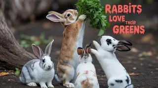The mother rabbit takes good care of her babies.🐇❤️