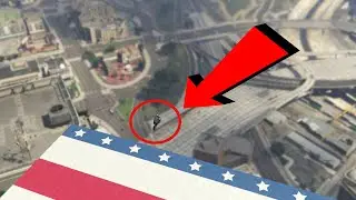 gta 5 falling off bike from top building