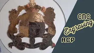 How to make a logo on ACP panel ,CNC engraving on ACP  /hard logo.#cncmachine #engraving