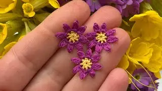 İĞNE OYASI MİNİK AYÇİÇEĞİ 🌻🌻MOTİF VE GÖBEK YAPILIŞI / TANESİ 10 TL 💰💰👍