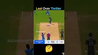 India Defend 19 Runs in 6 Balls Against New Zealand Real Cricket 24 #shorts #cricket #gaming