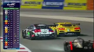 Dani Juncadella middle finger to Augusto Farfus // Corvette vs. BMW // WEC 8 Hours of Bahrain 2025