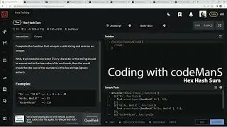 Codewars 7 kyu Hex Hash Sum Javascript