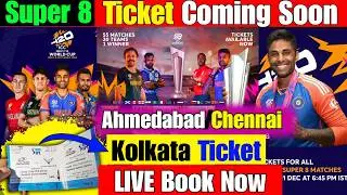 INDIA Super 8 Kolkata/Ahmedabad/Chennai Ticket Book Now LIVE anytime.IND vs WI Kolkata Ticket LIVE