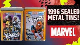Распечатываем металлические банки Marvel 1996 года | Карточки с Людьми Икс и Человеком-пауком!