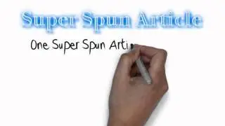 Super Spun Article