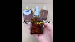 Empty 30ml 50ml 100ml Amber Essential Oil Glass Bottle with Pipette