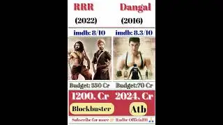 #shortsvideo rrr vs dangal movie box office collection comparison video #shorts #shortsfeed