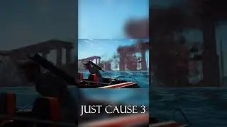 GTA V vs. Just Cause 3 | Destroying a Bridge #shorts