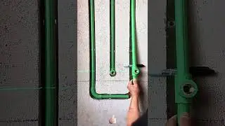 Practical skills for installing wall - embedded water pipes