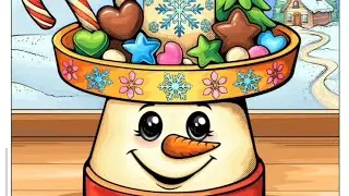 Holiday Sweets Cup coloring