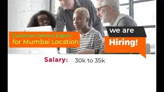 New Job Updates ( Customer Service Export ) 2024 for Mumbai Location