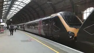 CrossCountry class 221 arriving and departing Darlington 13.5.23