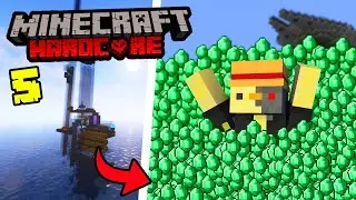 I Built an OVERPOWERED Stacking Raid Farm in Hardcore Minecraft (#5)