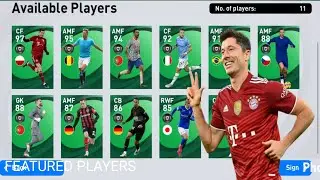 98 Rated Lewandowski In Pes 2021 Mobile | Lewandowski Trick