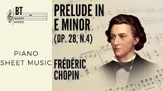 PRELUDE IN E Minor  (Op. 28, n.4) - Chopin - Piano Sheet Music