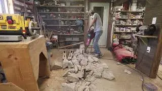 THE WORKSHOP. Removing The Concrete Curbs.
