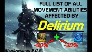 ALL ABILITIES THAT DELIRIUM AFFECTS - Frost DK PvP Guide for Shadowlands 9.0.2