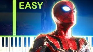 IRON SPIDER THEME | Avengers Infinity War - EASY Piano Tutorial