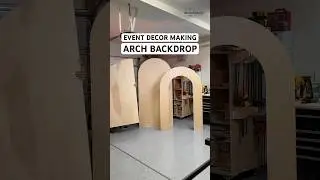 Arch backdrop for event decoration #arch #backdrop #diy #woodworking #eventdecor