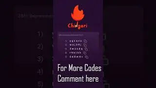 Gari Mining Codes, Chingari invite code, chingari mining code list