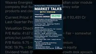 Waaree Energies Stock Analysis 🚀 Solar Sector में चमक या Risk? जानिए पूरा सच!