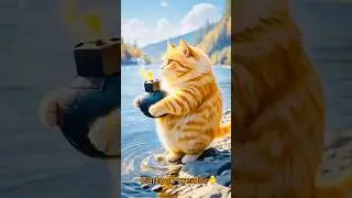 Cat making food for wale🐟#shorts #youtubeshorts #cartooncreator