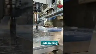 cnc milling side milling with endmill dia 16#shortvideo #reactionvideo #shorts