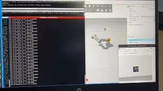Linear Trajectory Looking at the ArUco Tag with Joint Space Inverse Dynamic Controller