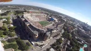 Golden Knights parachute into Darrell K. Royal Stadium