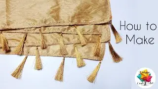 How to make tassels | diy tassel for dupatta | टसेल बनाए घर पे | golden tassel | diy tassel