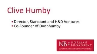 The Norman Broadbent Data Debate Speech from Clive Humby