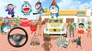 🤩shinchan and fernklin ki new car g wagon🚗🔥💥 indian theft auto simulator 💥🏍️ indian bike driving 3d 