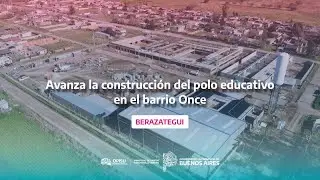 🎥🏫 Avanza la construcción del Polo Educativo en barrio Once - 📍#Berazategui