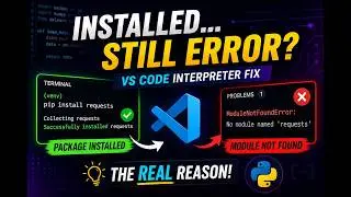 VS Code “Module Not Found” Error (Even After Installing)? Fix Interpreter Mismatch