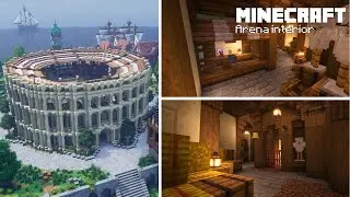 Minecraft: Medieval Arena Interior Tutorial | Step-by-Step