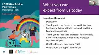 Launch of LGBTIQA+ Suicide Postvention Response Plan (Switchboard)