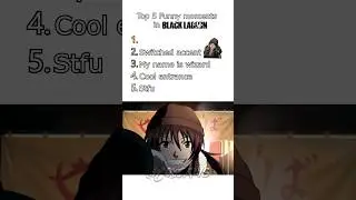 Top 5 FUNNIEST moments in Black Lagoon 😹
