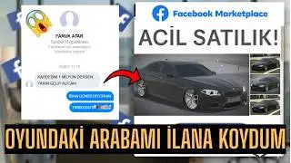 OYUNDAKİ ARABAMI GERÇEK HAYATTA SATIŞA KOYDUM!! 😳 - Car Parking Multiplayer