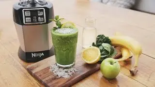 Nutri Ninja Recipe - The Incredible Hulk Juice with Banana, Kale & Coconut Water