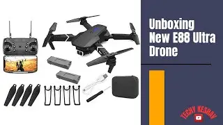 Unboxing the E88 Ultra Drone | Budget Price, Premium Features | #DroneReview#TechyKeshav 