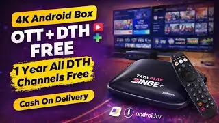 Tata Play 4K Android Box 😳 | OTT + 1 Year DTH FREE 🤯 Sabse Sasta Offer 
