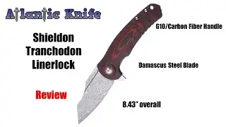 Shieldon Tranchodon Linerlock Folding Knife Review | Atlantic Knife Reviews 2022