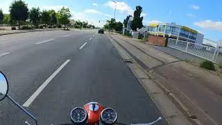 mit MZ TS 125 durch Braunschweig Nord