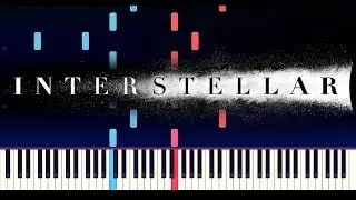 Interstellar Soundtrack - Hans Zimmer Piano Tutorial (Synthesia) (Easy) | bluvs