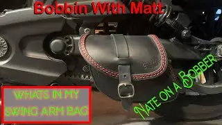 What&rsquo;s in my Ends Cuoio swing arm bag. Nate on a Bobber challenge!